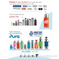 Pura Sport Big Mouth Silicone Sport Top Aqua(Plastic Free, NonToxic Certified, BPA Free) 551122151